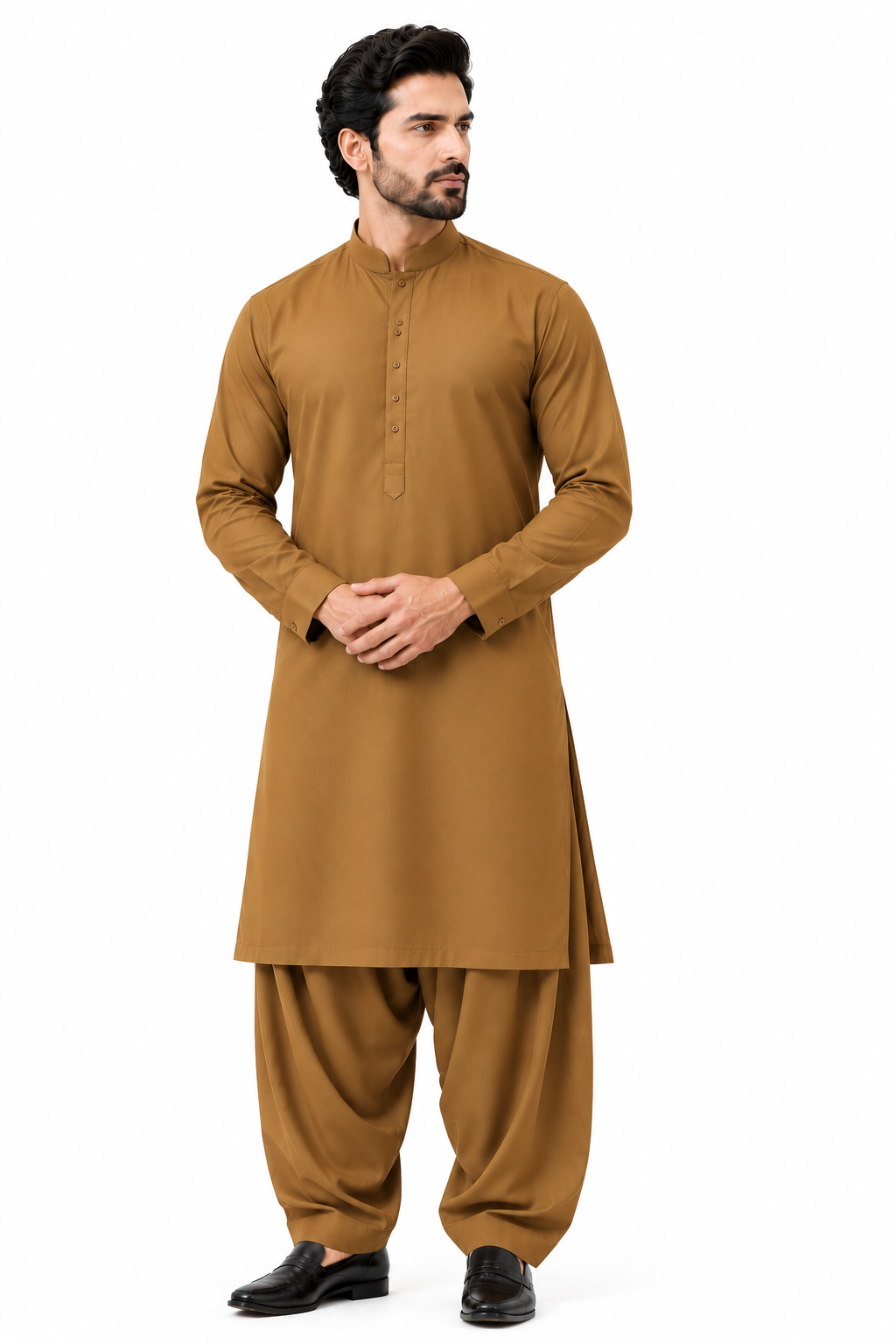 Golden Brown Shalwar kameez Al Javeir Golden Brown Shalwar kameez Al Javeir