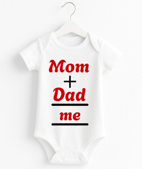 Customize Mom + Dad = Me | Baby Romper