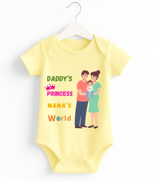 Daddy's Princess Mam's World | Baby Romper